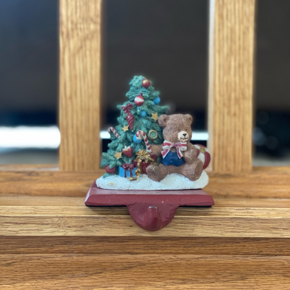 Christmas Bear Stocking Holder